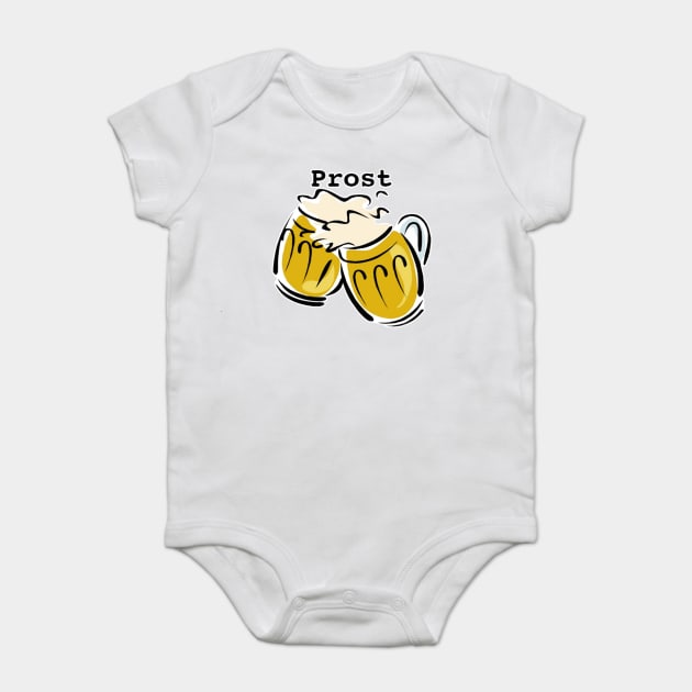 Prost & Beers Oktoberfest Baby Bodysuit by HolidayBug